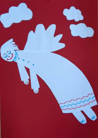 Wyklejony anioł