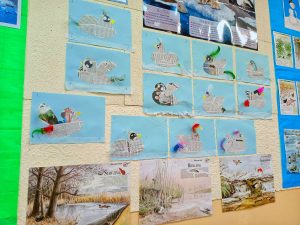 ptaki wykonane z gazet