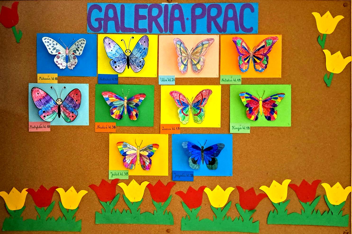 galeria prac z motylami