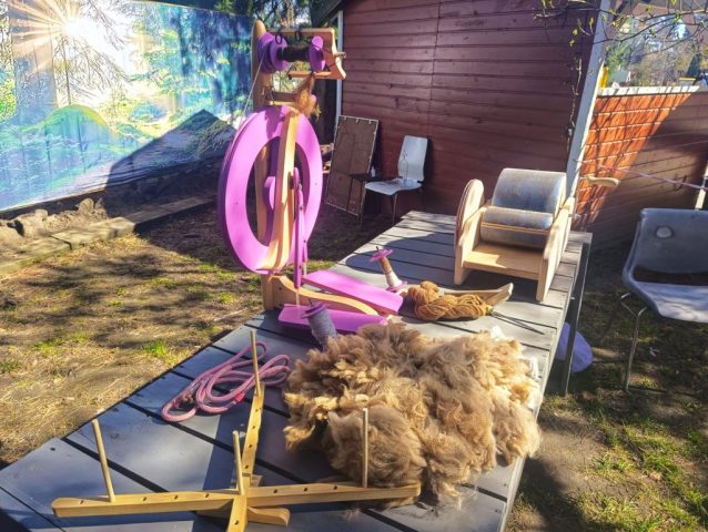 Udział w Warsztatach Wielkanocnych w Alpakowym Gaju w Bobolinie.